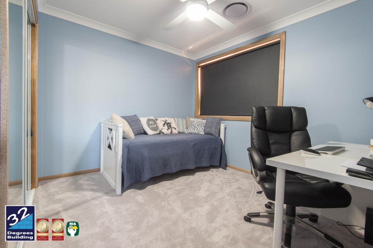 Guest bedroom in second storey addition