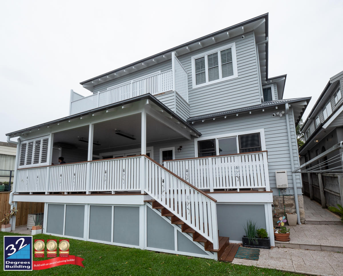 Hamptons second storey addition external finished shot at the rear