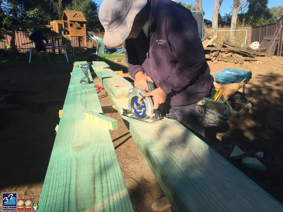 cutting the stairs first floor addition ingleburn