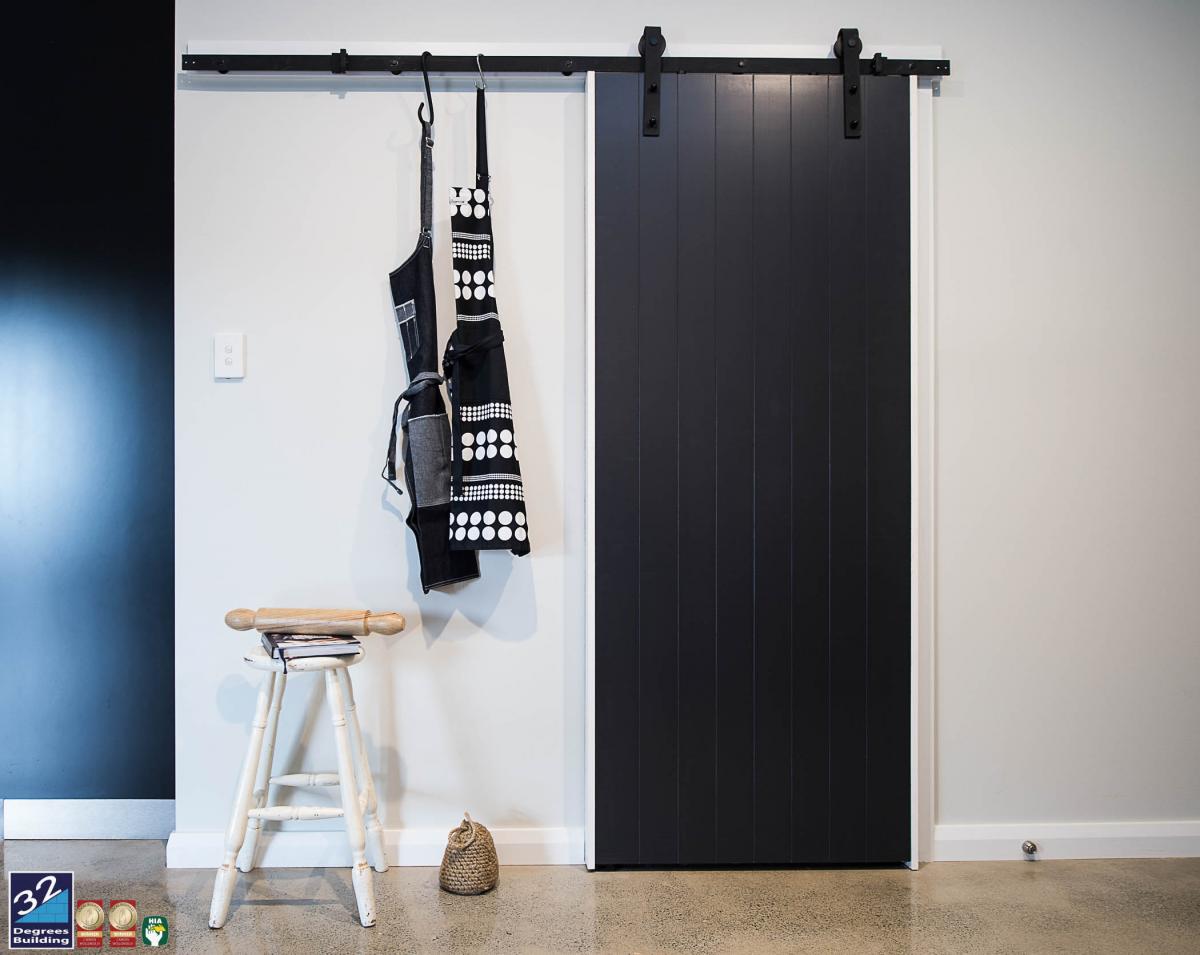 finished interior barndoor first floor addition and extension camden 1