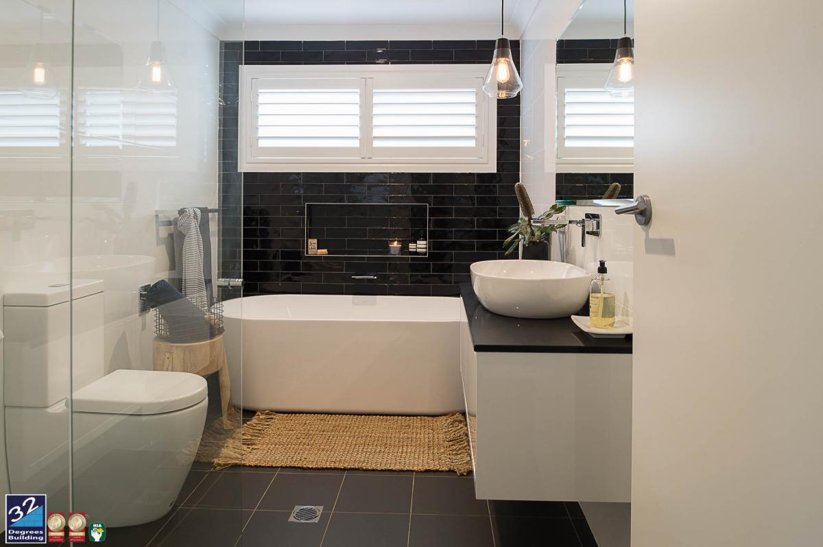 finished interior bathroom first floor addition and extension camden