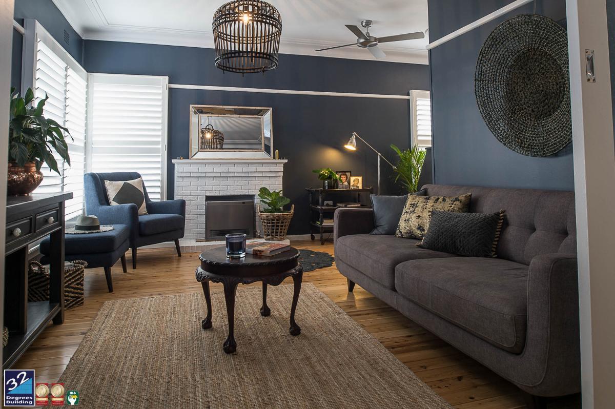 finished interior front room first floor addition and extension camden