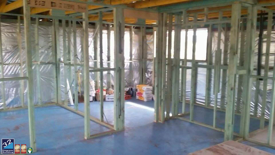 wall frames and sarking first floor addition ingleburn
