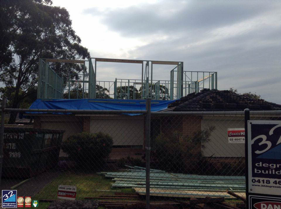 wall frames first floor addition ingleburn 2
